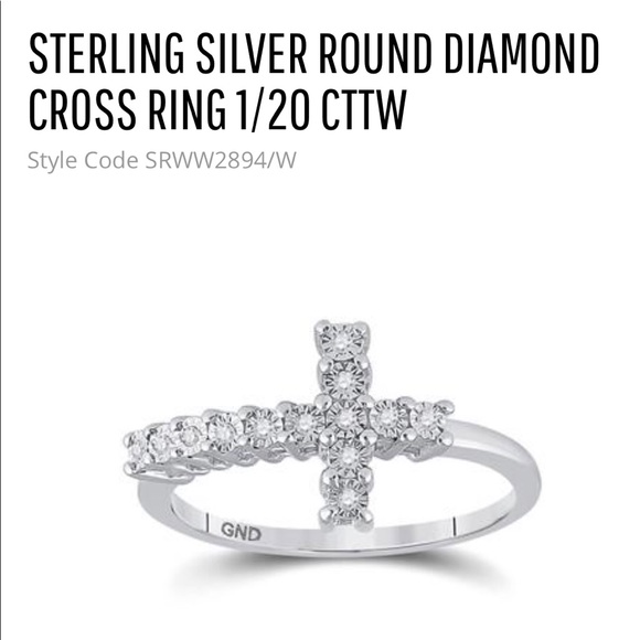 REAL DIAMOND Cross Ring Not CZ best Christmas gift - Picture 7 of 7